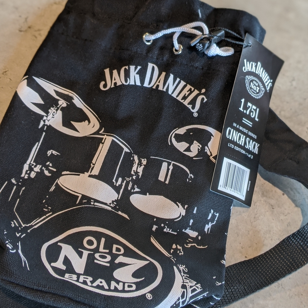 NWT Jack Daniels Cinch Sack Drumstick Bag